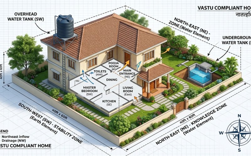 Vastu Tips for Water Tank Placement